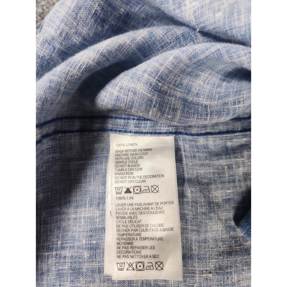 Tommy Bahama Men's 100% Linen Button-Down Shirt 2XLT Casual Beach Resort Top - Picture 5 of 6